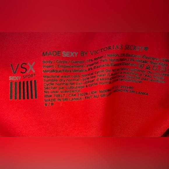 Victoria’s Secret VSX sparkly made sexy activewear tank top Sz small - Picture 7 of 7